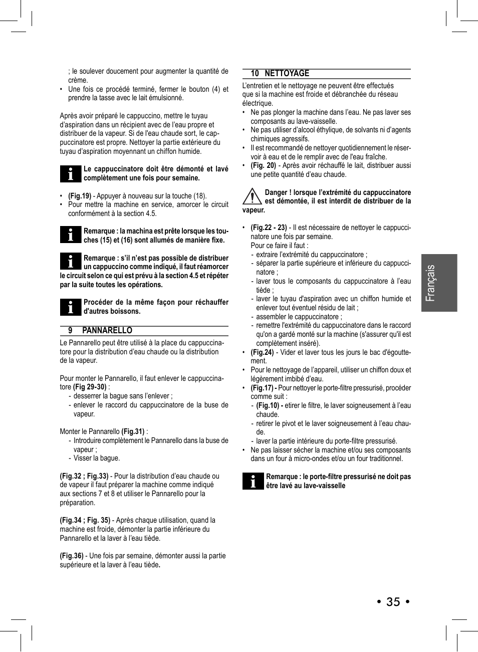 35 • français | Philips 10001541 User Manual | Page 35 / 76