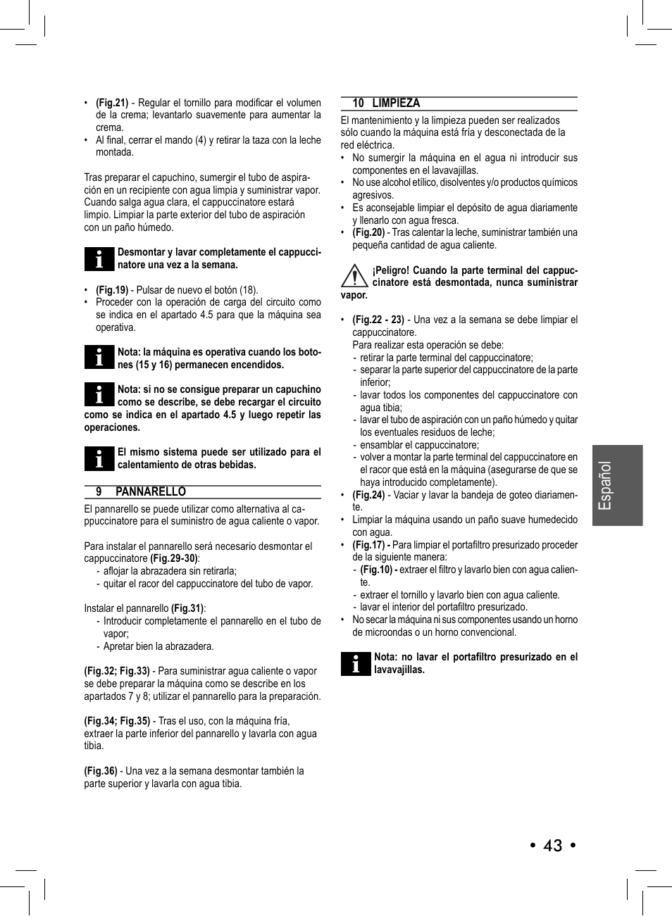 43 • español | Philips 10001541 User Manual | Page 43 / 76