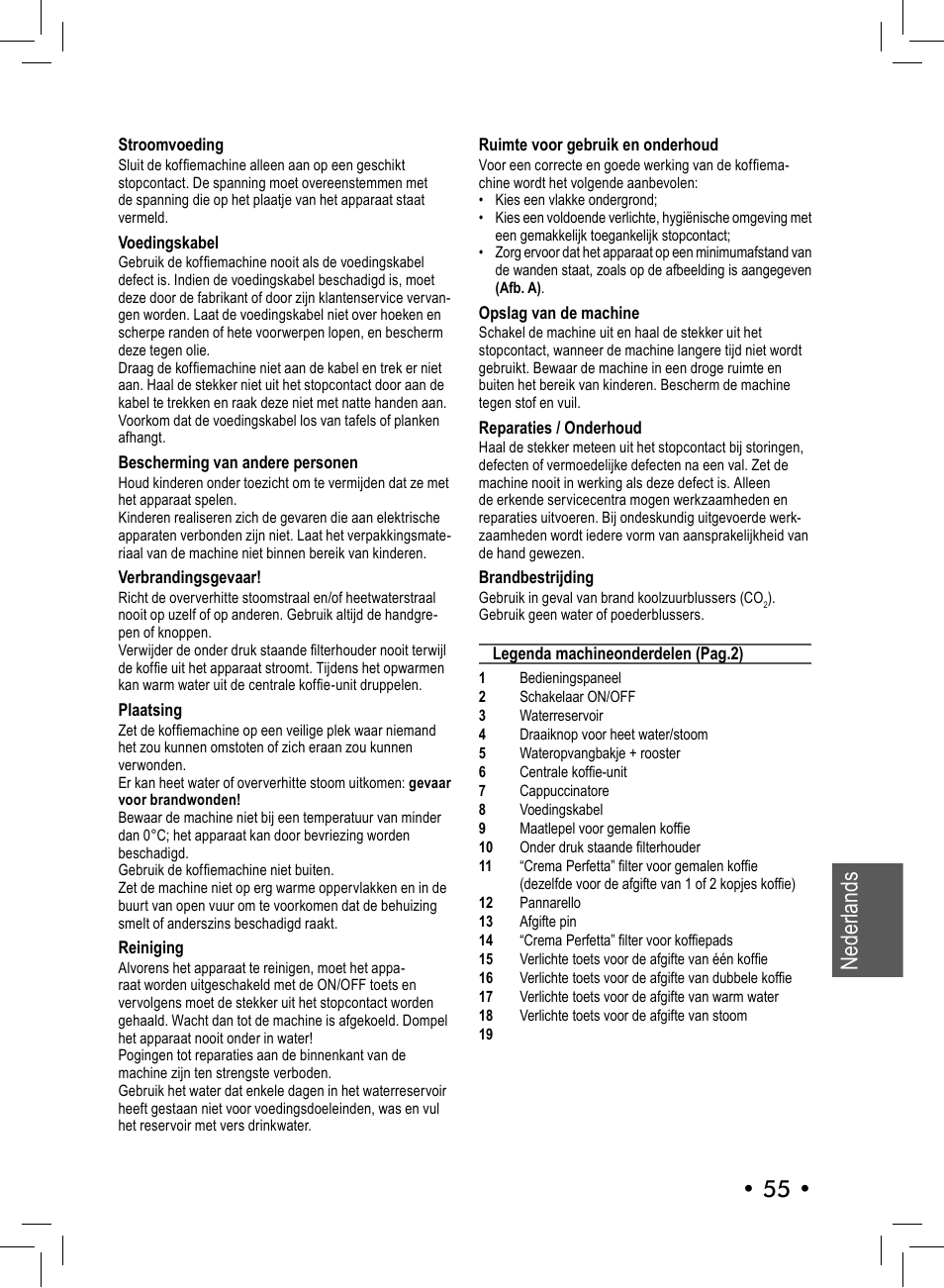 Nederlands • 55 | Philips 10001541 User Manual | Page 55 / 76