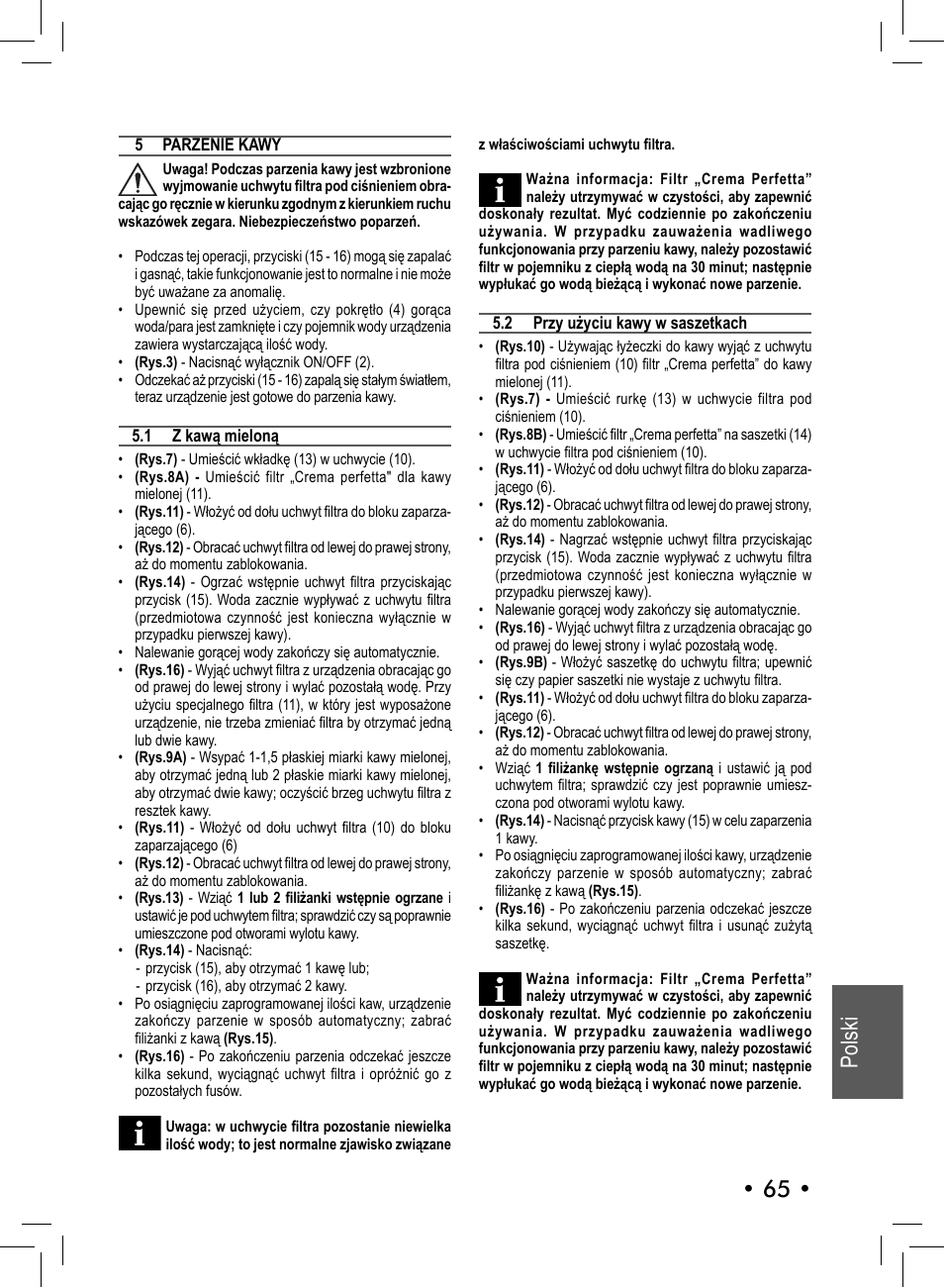 Polski • 65 | Philips 10001541 User Manual | Page 65 / 76