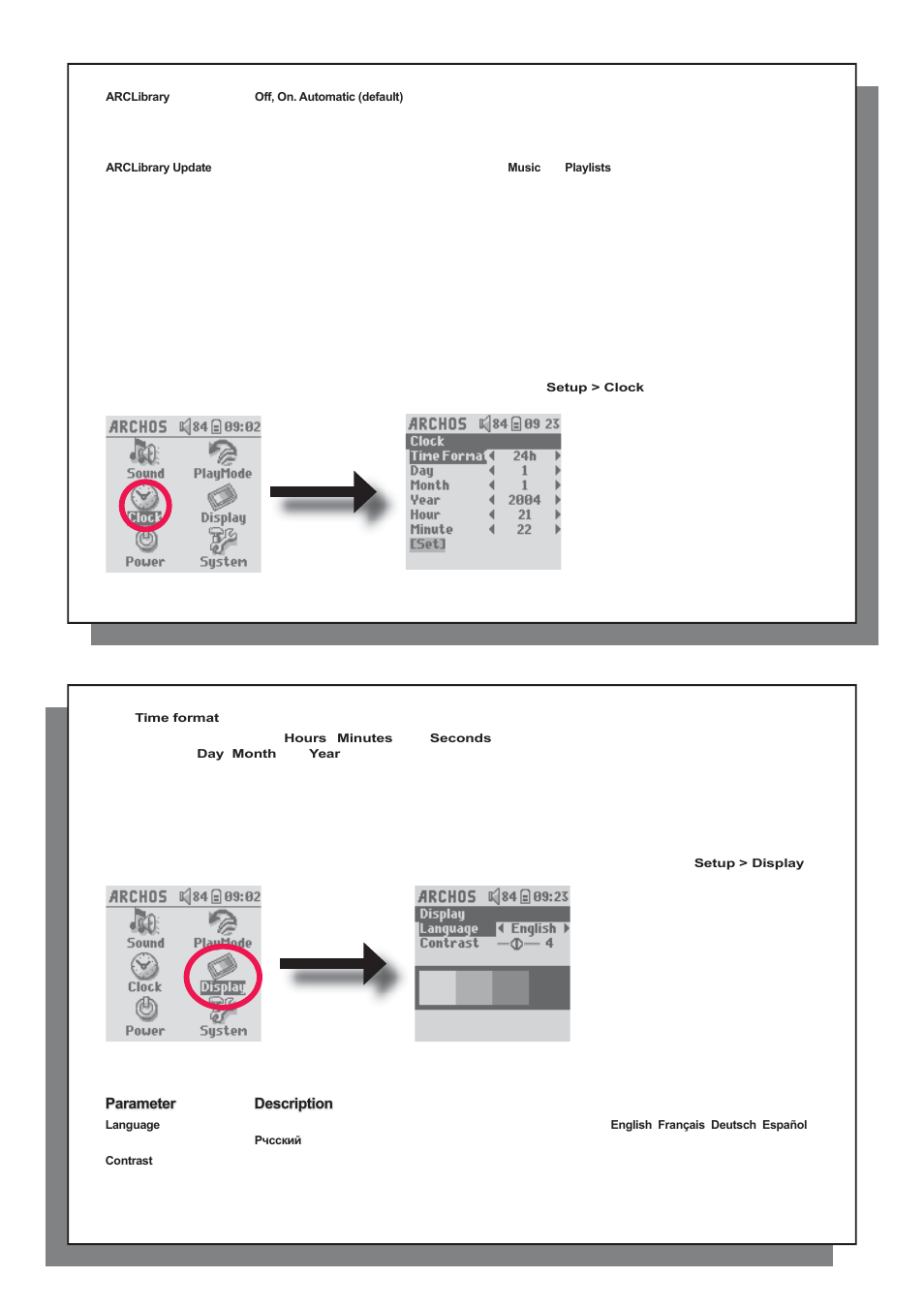 ARCHOS XS100 User Manual | Page 12 / 26
