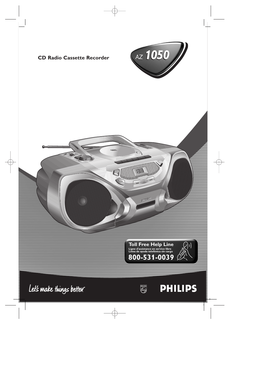 Philips AZ1050 User Manual | 11 pages