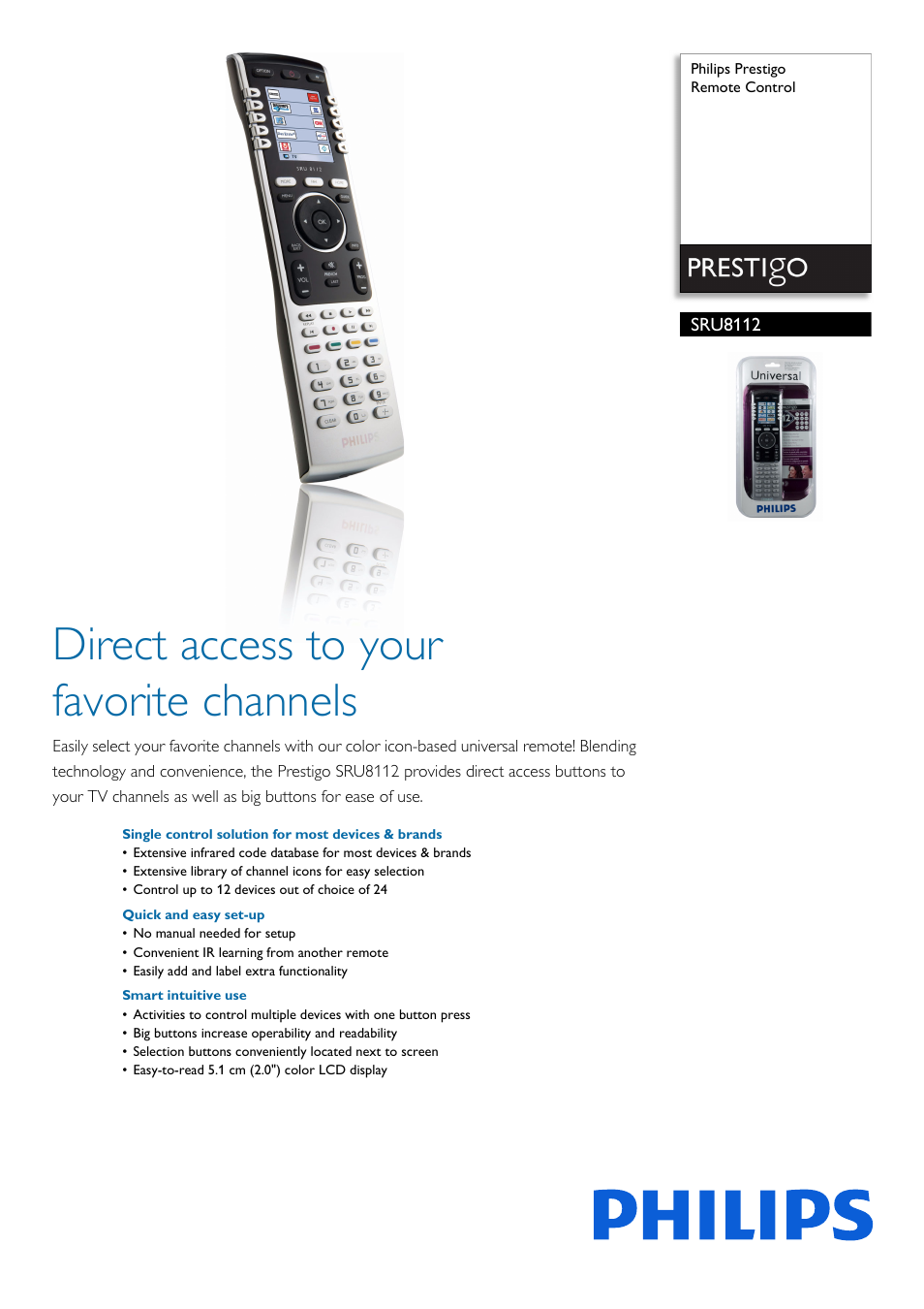 Philips SRU8112-27 User Manual | 2 pages