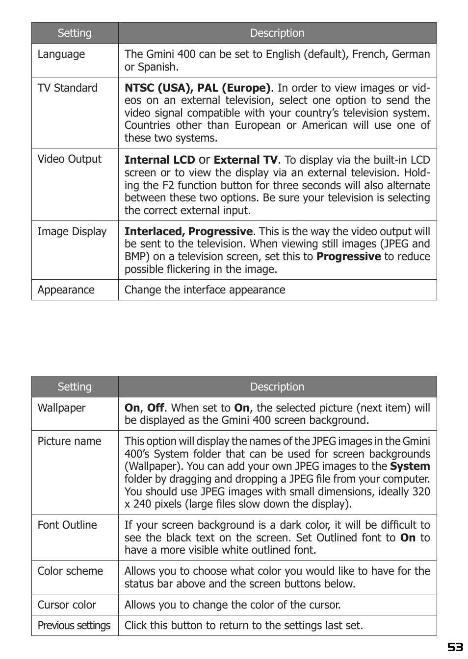 ARCHOS 400 User Manual | Page 53 / 68