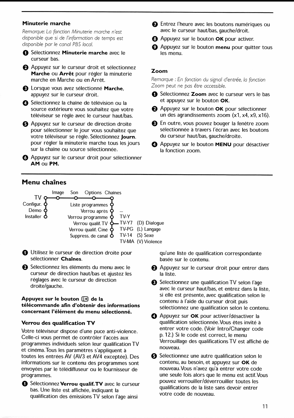 Menu chaînes, Menu chaînes -13 | Philips 30PF9946-37 User Manual | Page 42 / 90