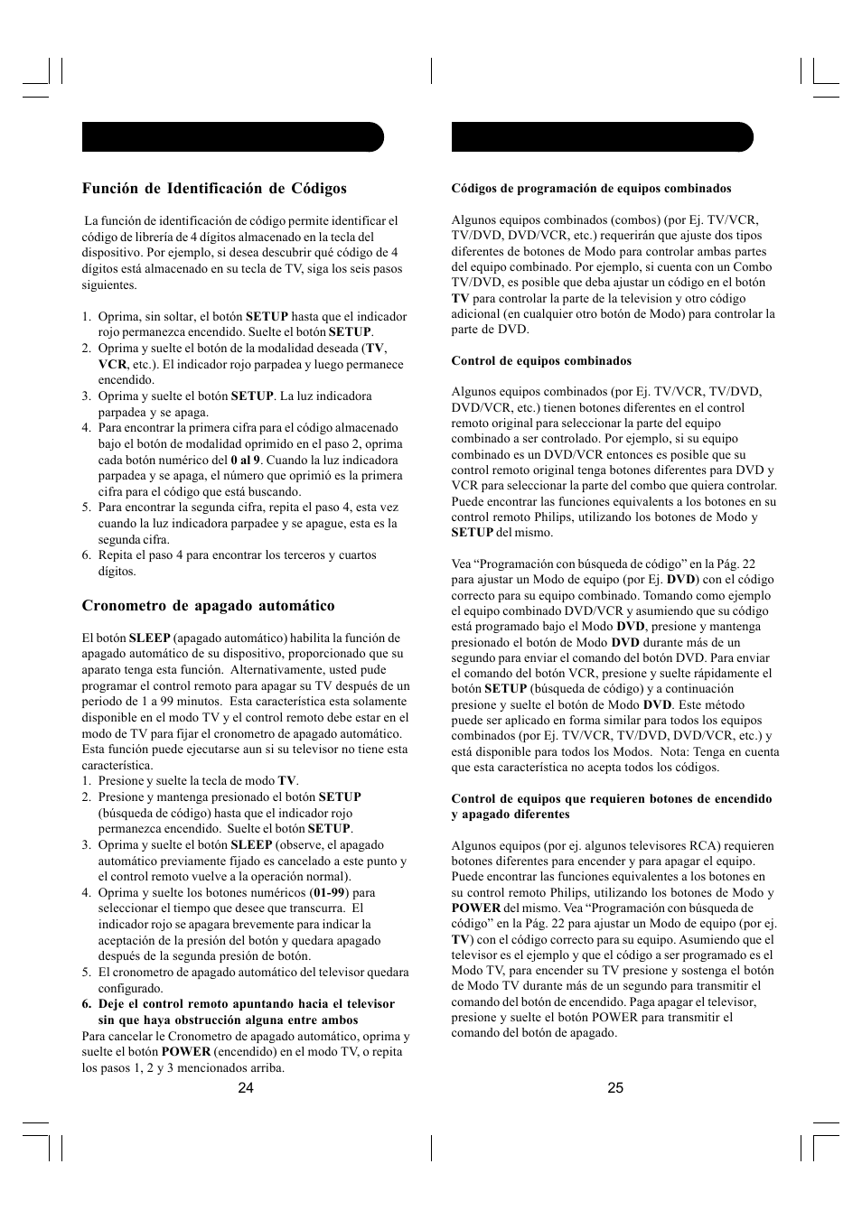 Preparación, cont | Philips SRU2104S-27 User Manual | Page 13 / 22
