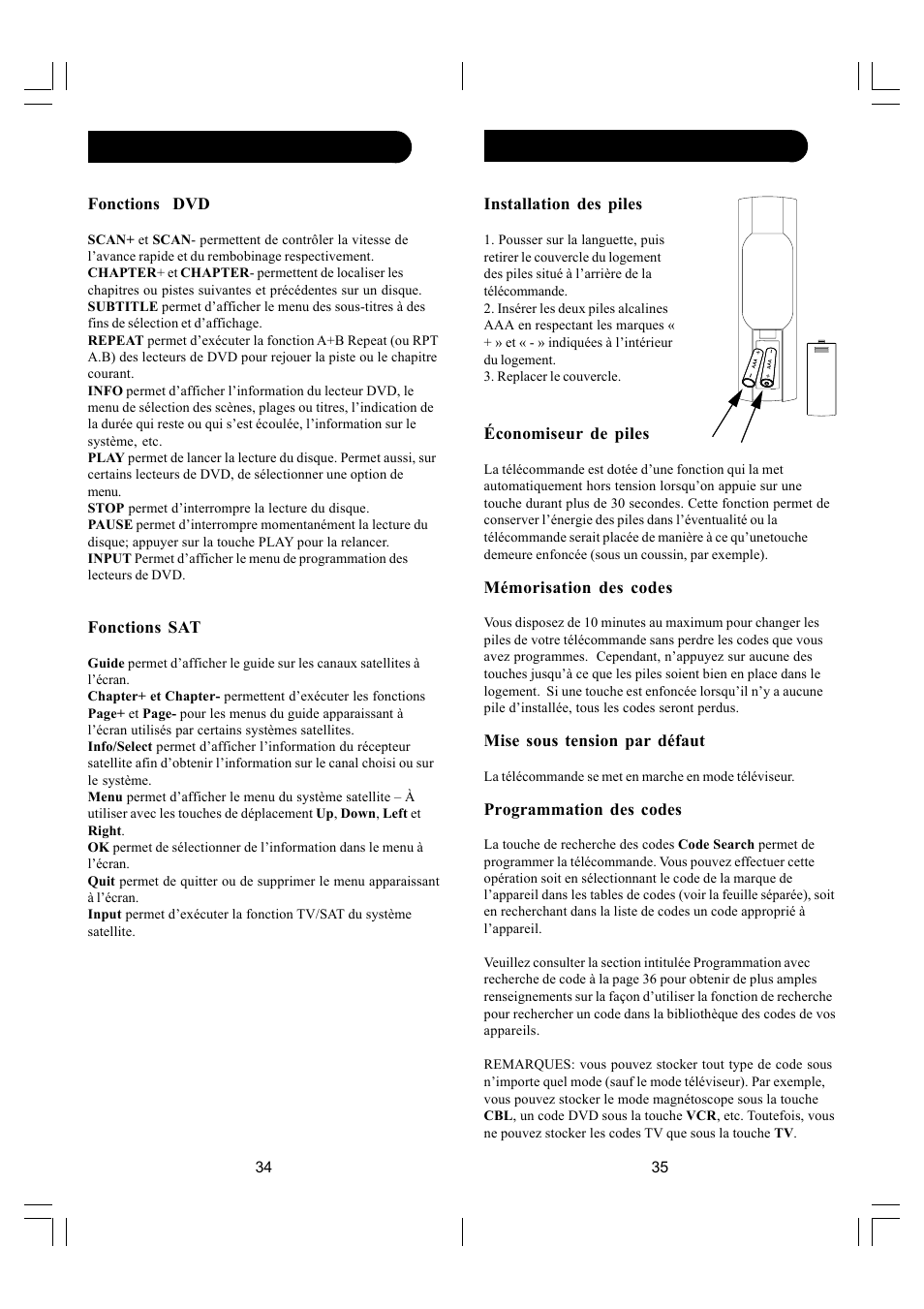Configuration, Fonctions des touches, cont | Philips SRU2104S-27 User Manual | Page 18 / 22