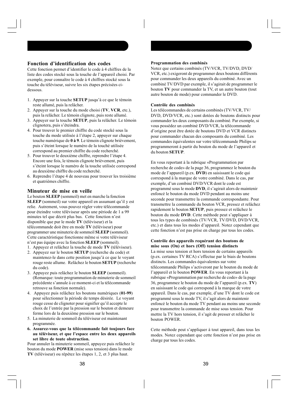 Configuration (suite) | Philips SRU2104S-27 User Manual | Page 20 / 22