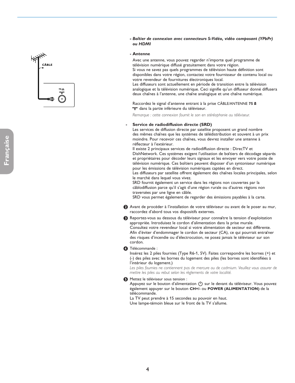 English française español | Philips digital widescreen flat TV 37PFL5332D 37" LCD integrated digital with Pixel Plus 3 HD User Manual | Page 48 / 124