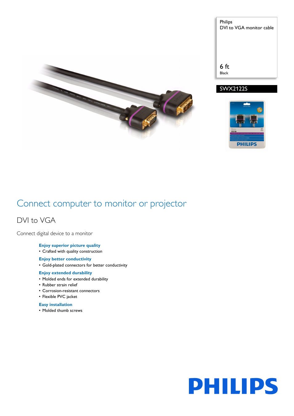 Philips SWX2122S-27 User Manual | 2 pages