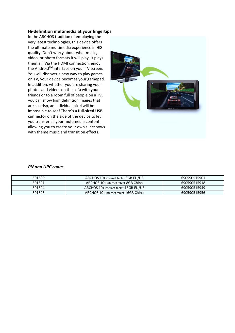 ARCHOS 101 User Manual | Page 5 / 7