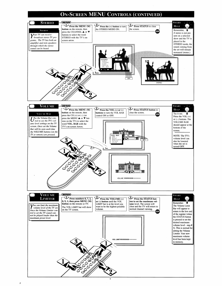 Menu, R<i>p, P^pr | Volume | Philips HD2528C User Manual | Page 5 / 8