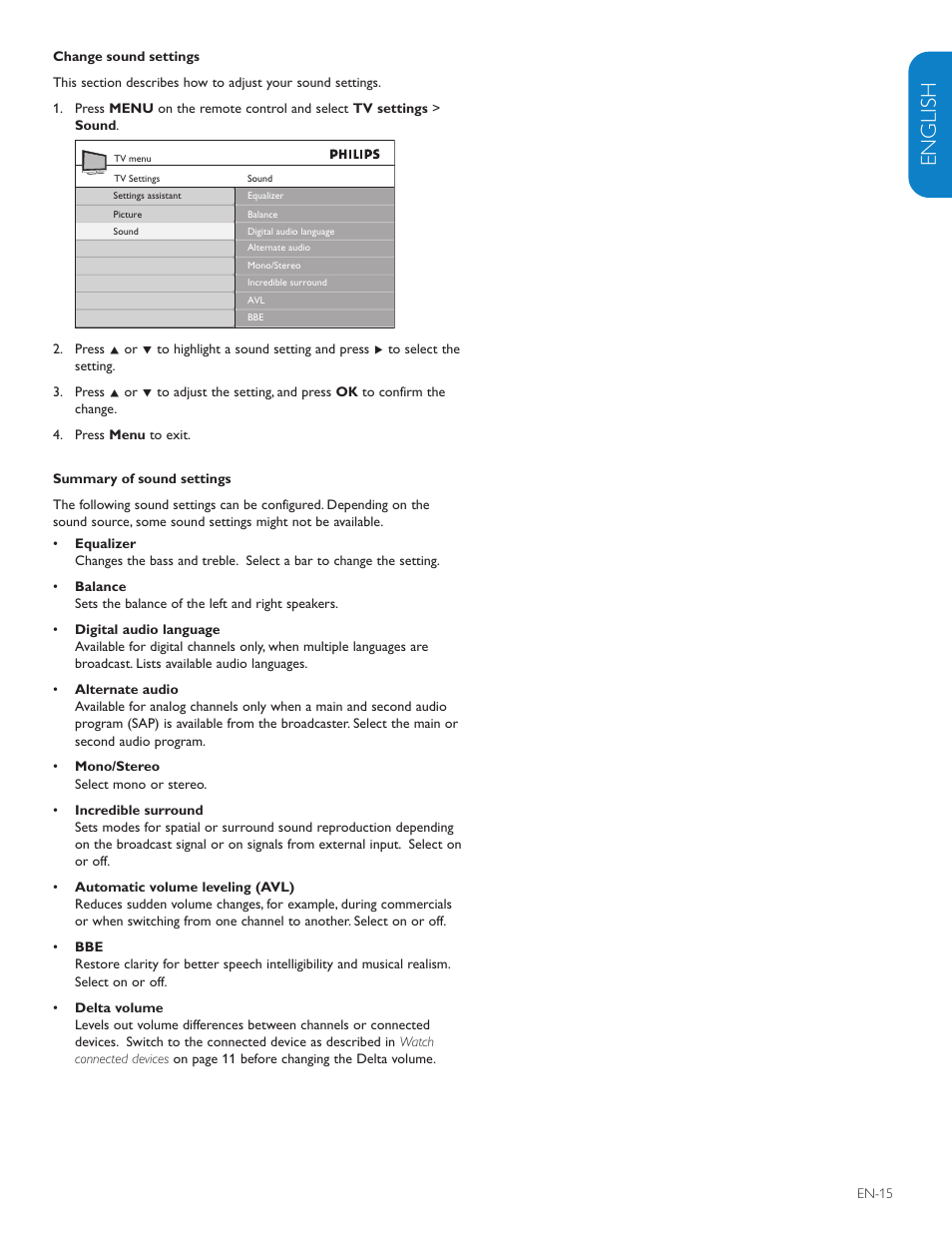 English française esp añol | Philips 42PFL7403D-27 User Manual | Page 17 / 44