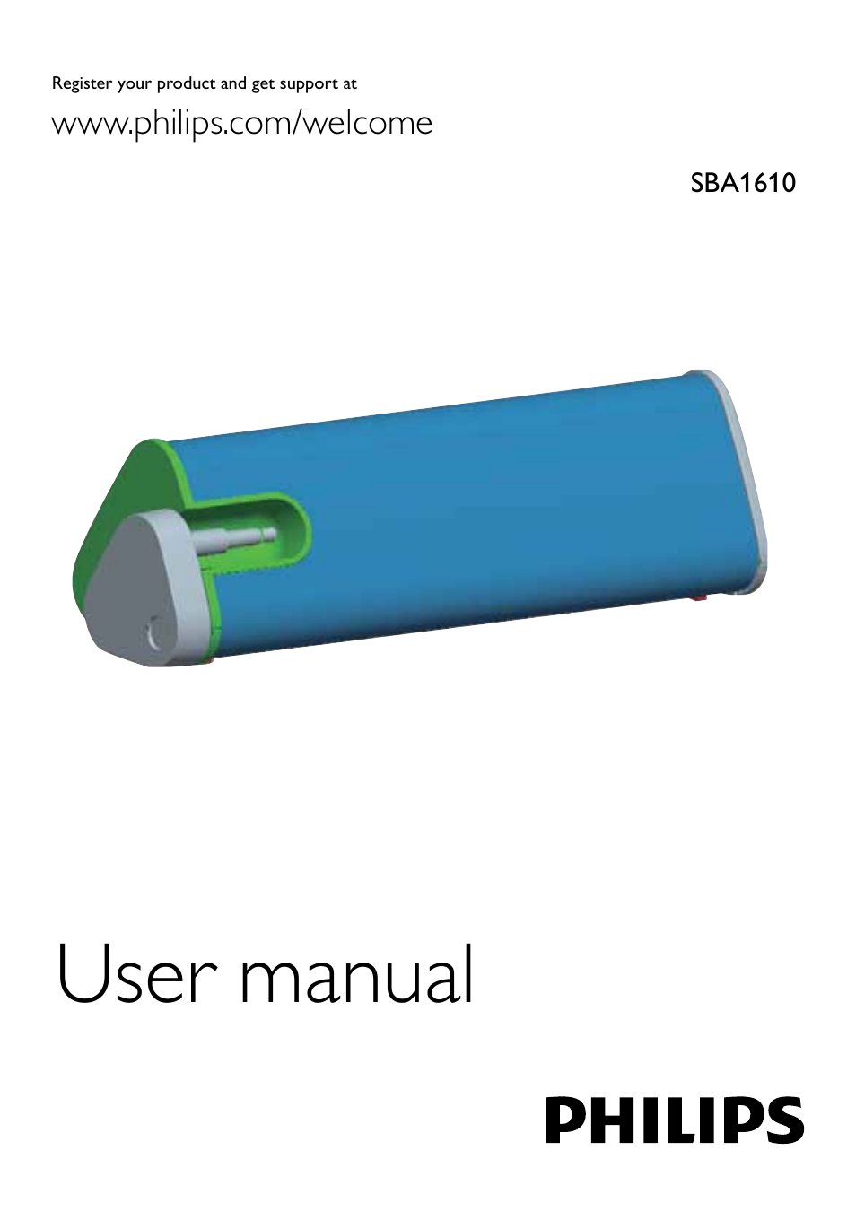 Philips SBA1610BLU-37 User Manual | 14 pages