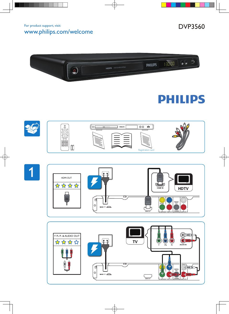 Philips DVP3560-F7 User Manual | 2 pages