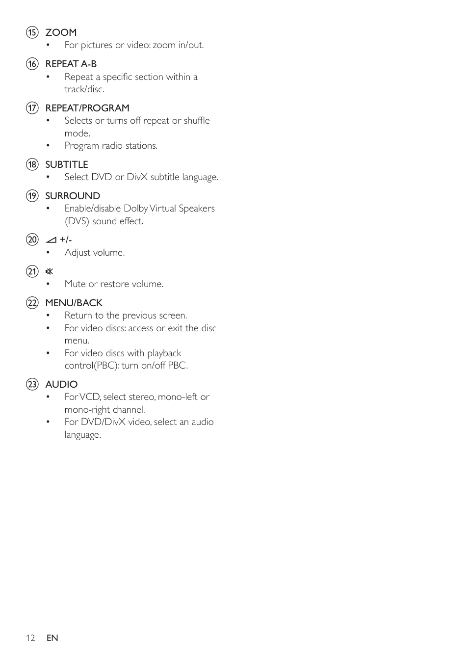 Philips HSB2351-F7B User Manual | Page 11 / 38