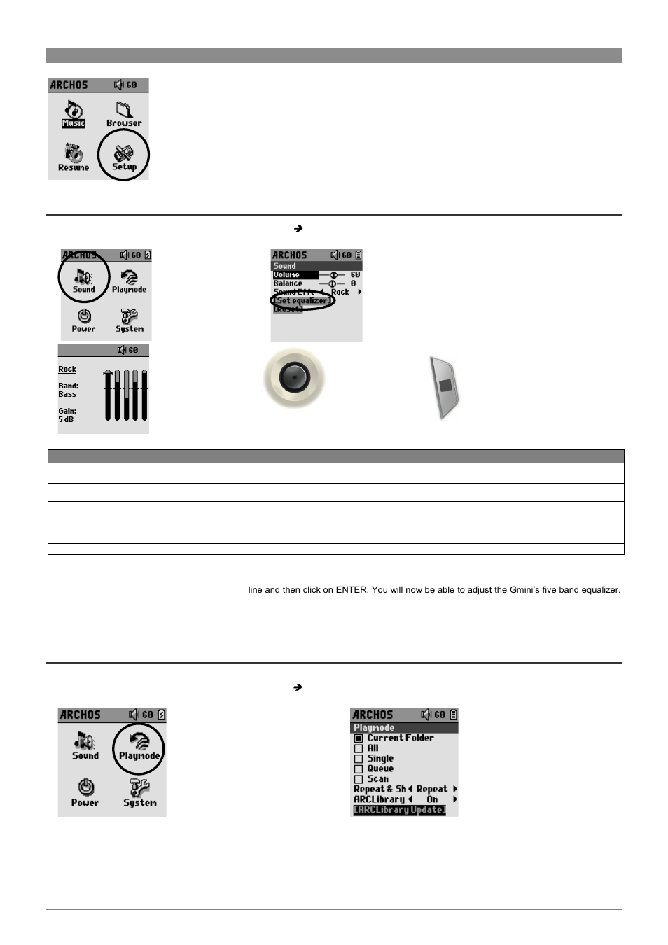 5settings | ARCHOS XS series User Manual | Page 10 / 22