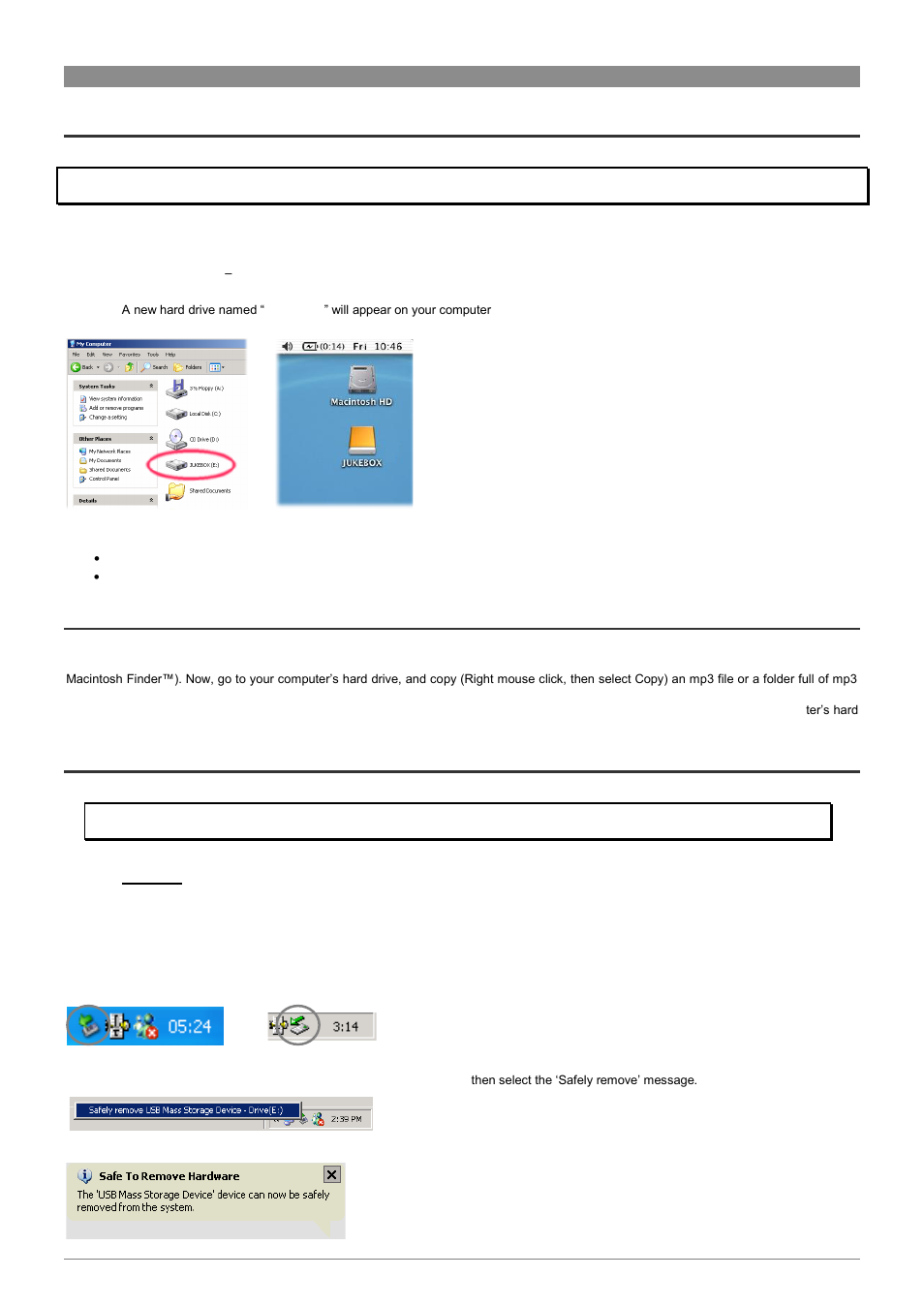 7connecting the gmini to your computer | ARCHOS XS series User Manual | Page 14 / 22