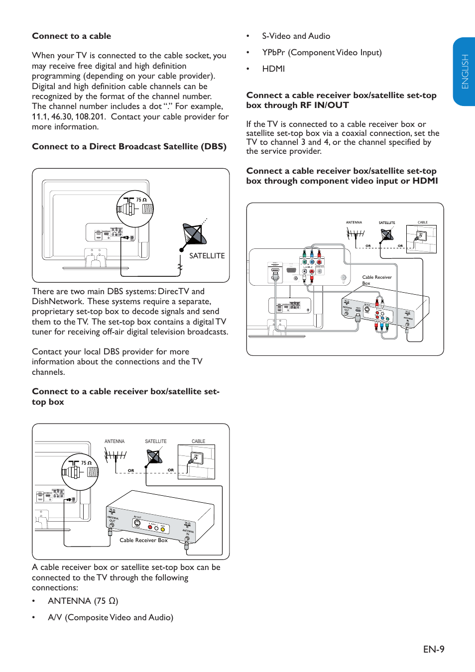 En-9 | Philips 19" LCD TV Digital Crystal Clear User Manual | Page 10 / 35