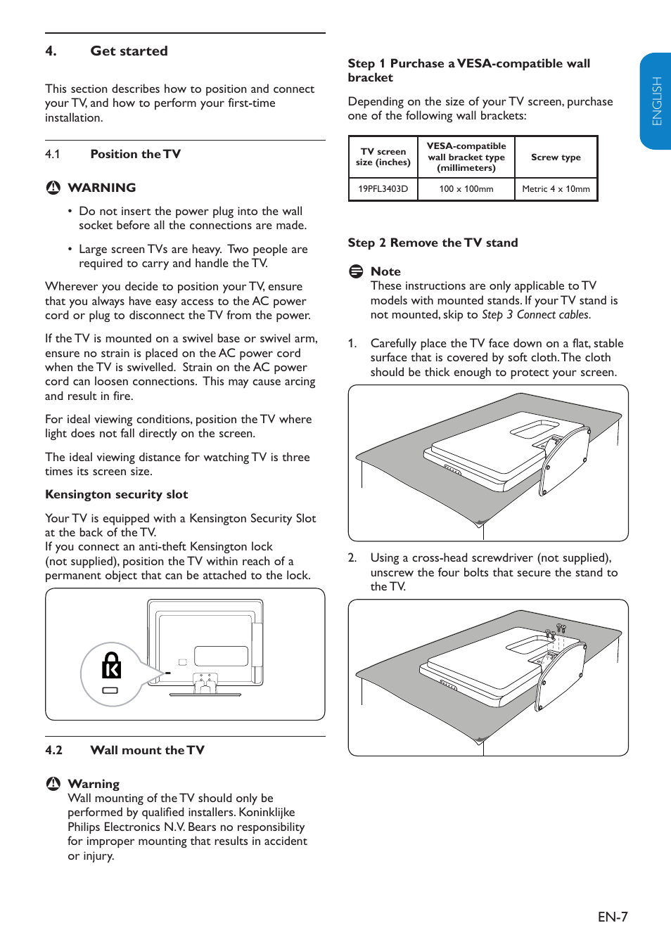 Philips 19" LCD TV Digital Crystal Clear User Manual | Page 8 / 35