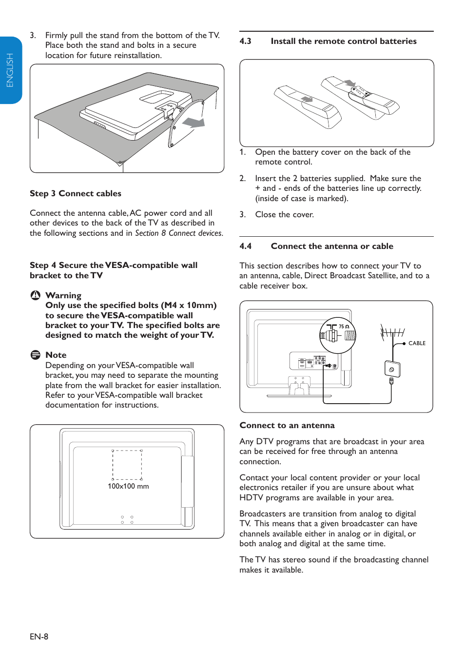 Philips 19" LCD TV Digital Crystal Clear User Manual | Page 9 / 35