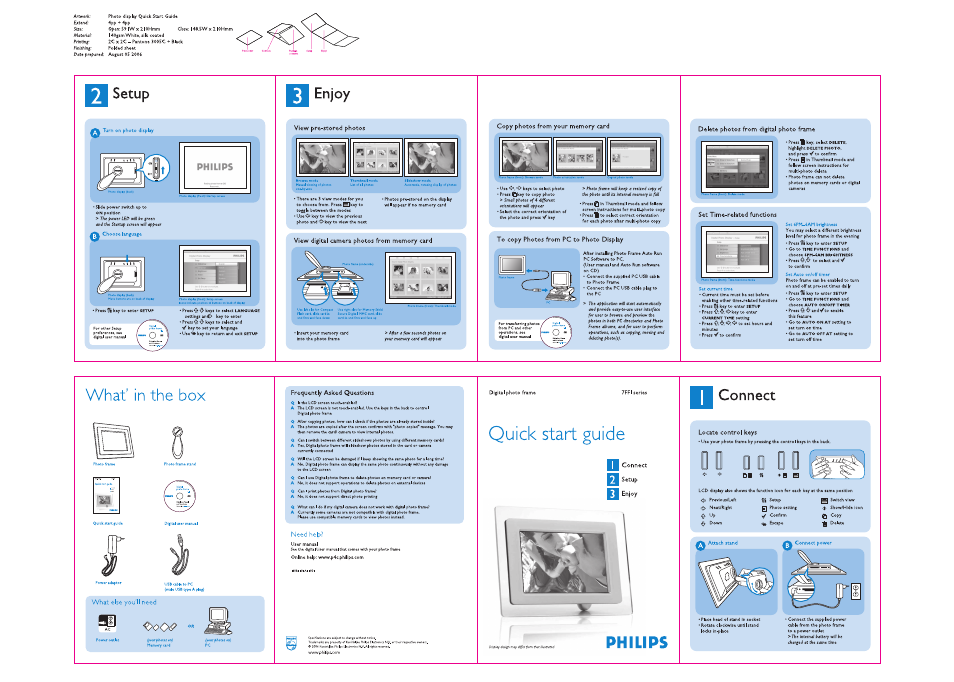 Philips 7FF1CMI-37B User Manual | 1 page