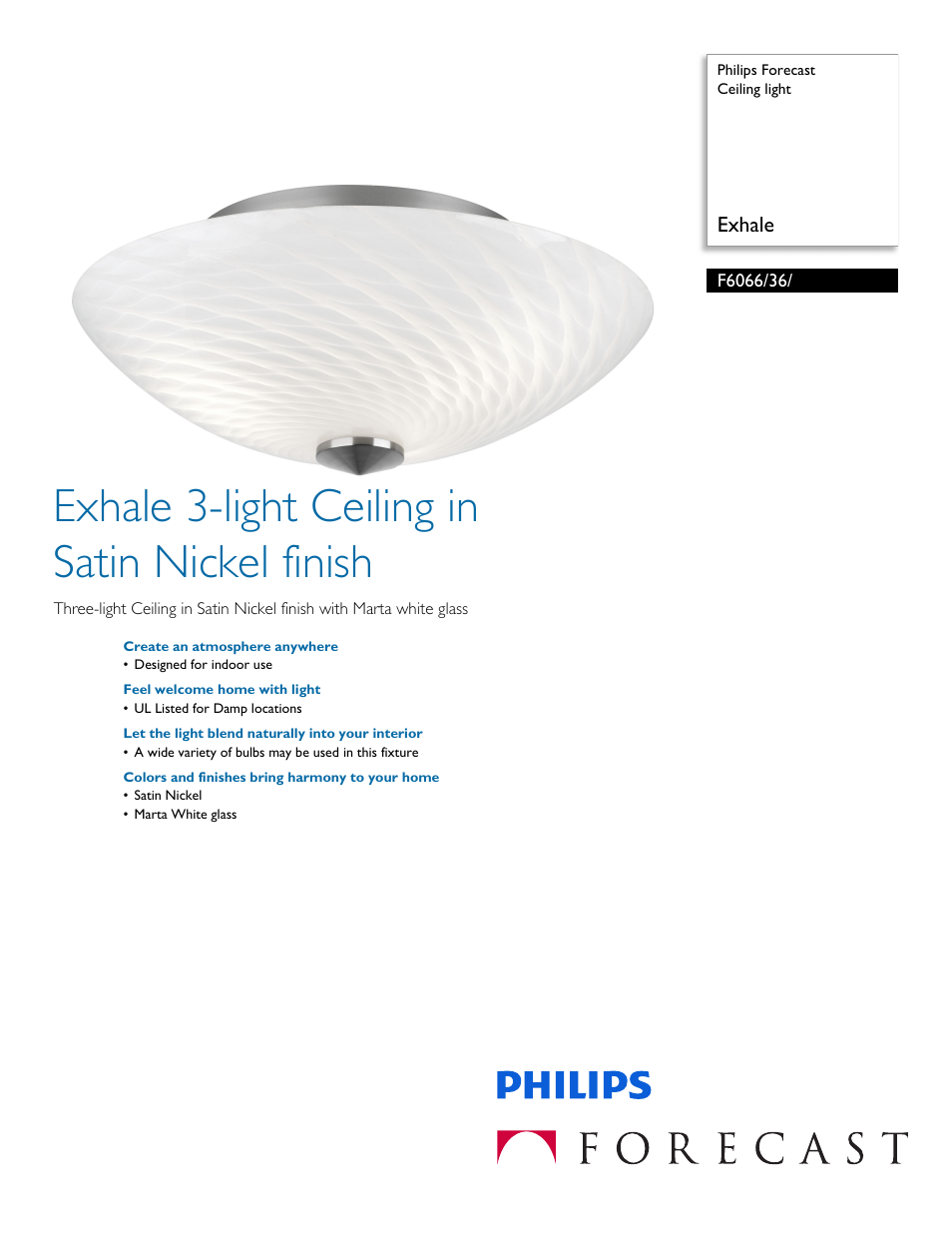 Philips F606636 User Manual | 2 pages