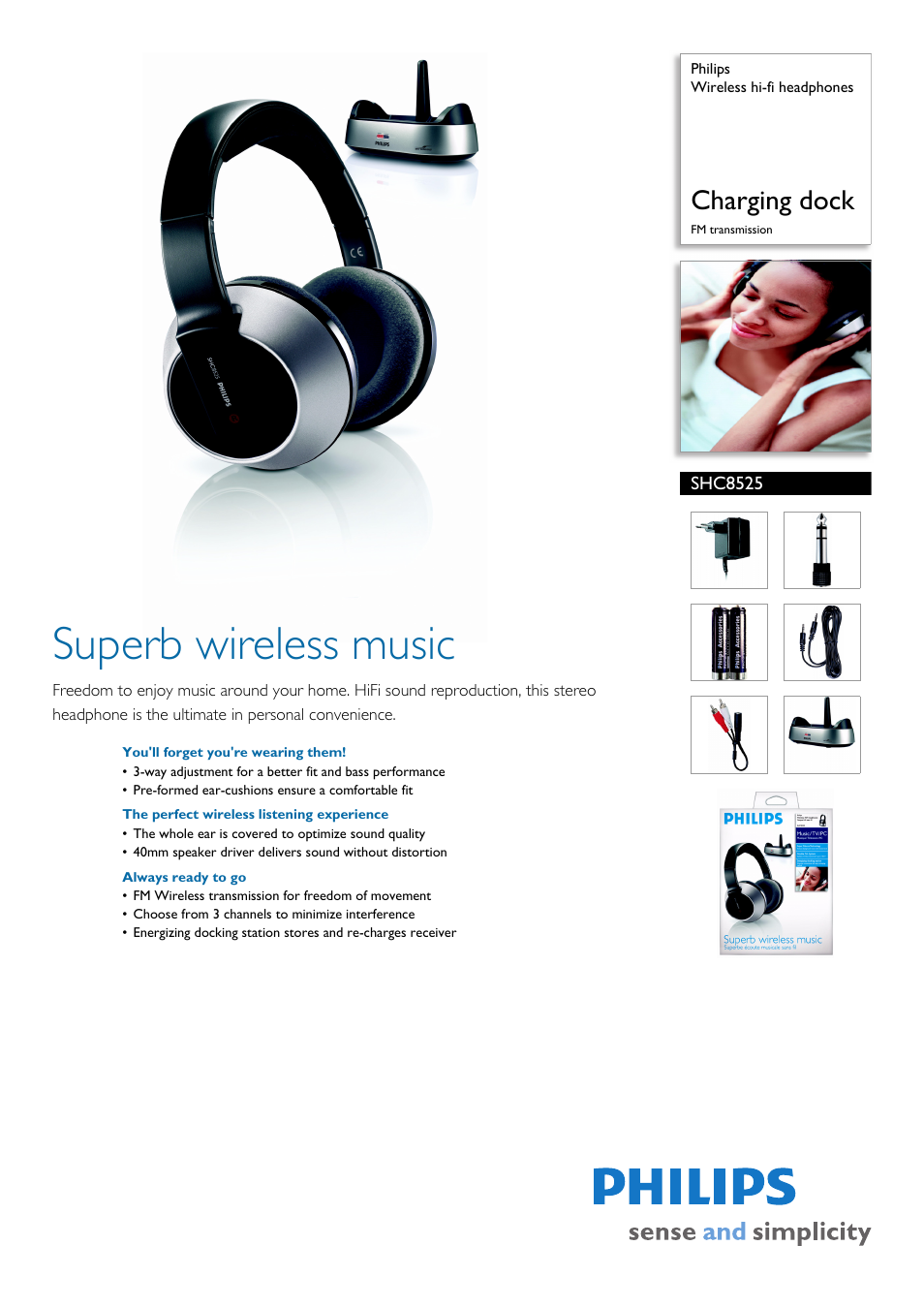 Philips SHC8525-00 User Manual | 2 pages