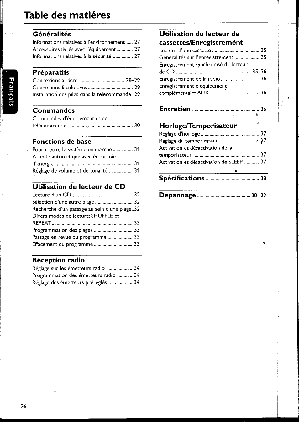 Philips MC10537 User Manual | Page 26 / 60