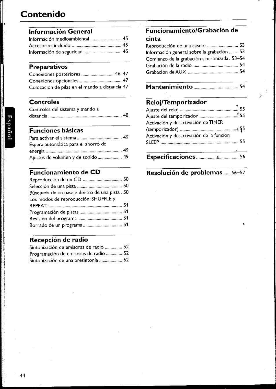 Philips MC10537 User Manual | Page 44 / 60