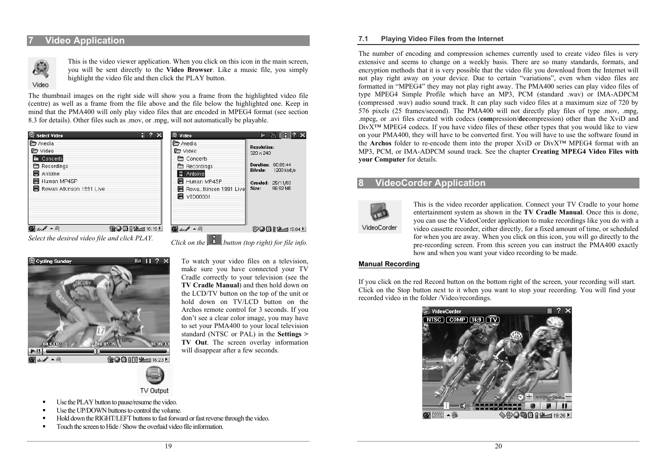 ARCHOS PMA400TM User Manual | Page 10 / 96