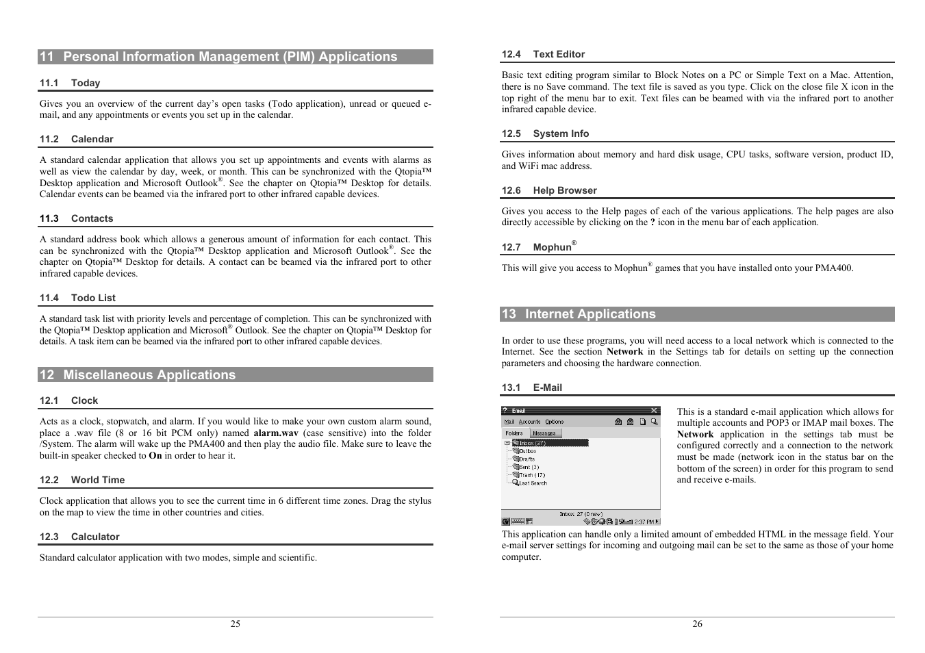 ARCHOS PMA400TM User Manual | Page 13 / 96