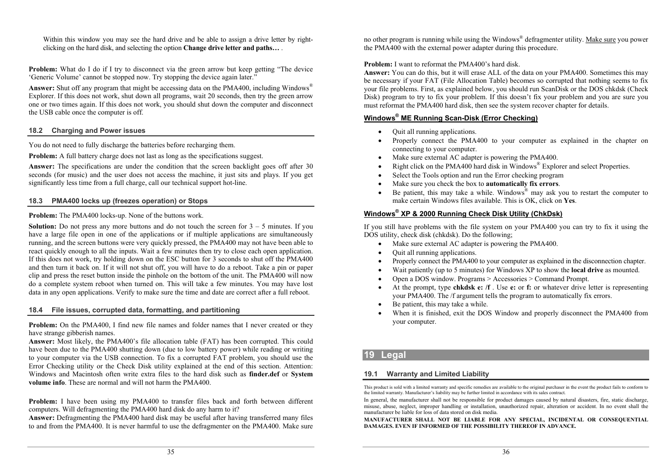ARCHOS PMA400TM User Manual | Page 18 / 96