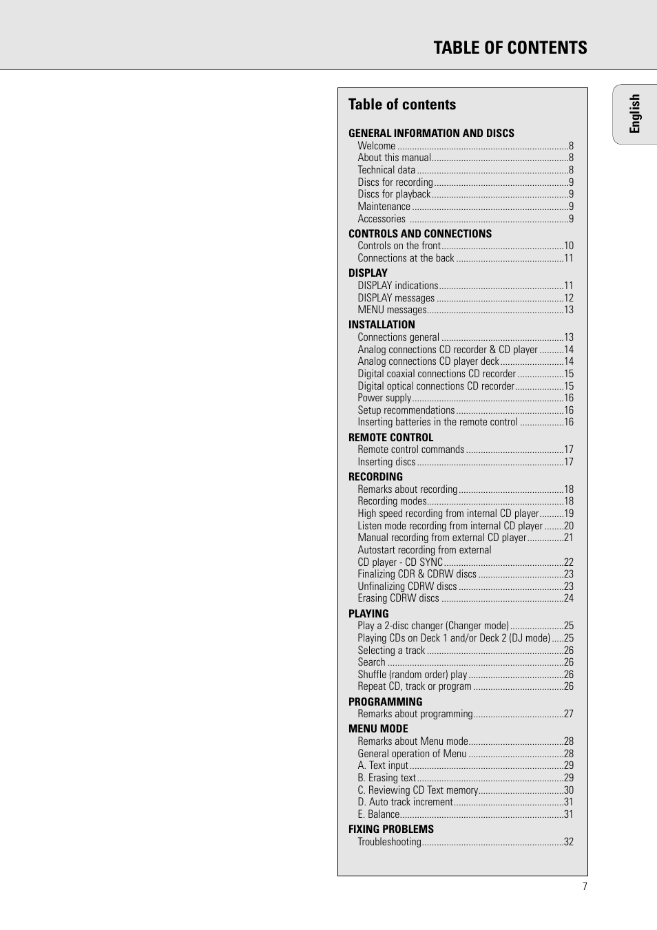 Philips CDR778BK99 User Manual | 27 pages