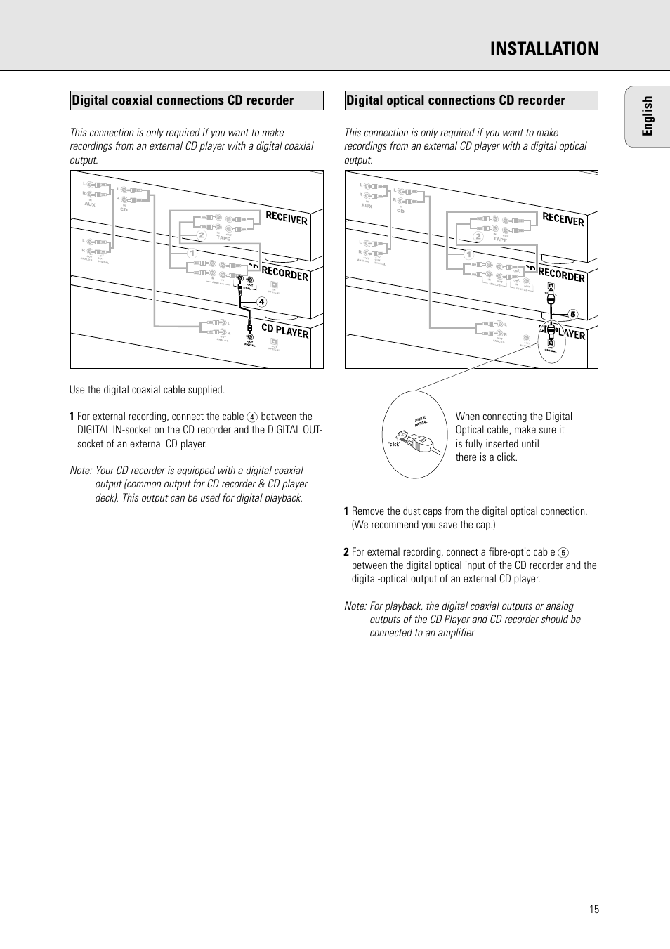 Installation | Philips CDR778BK99 User Manual | Page 9 / 27