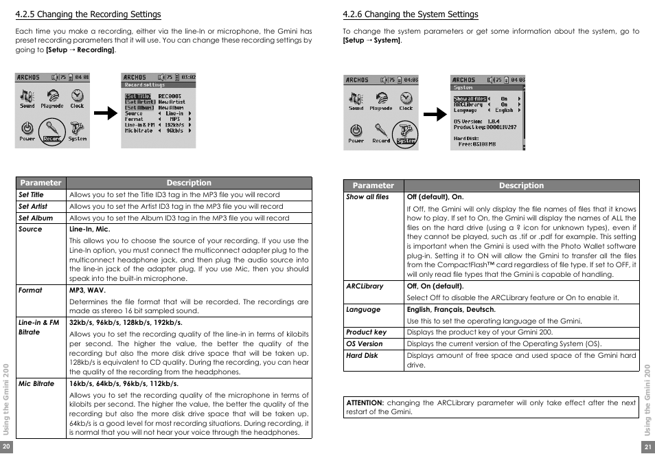 ARCHOS Gmini200 User Manual | Page 11 / 24