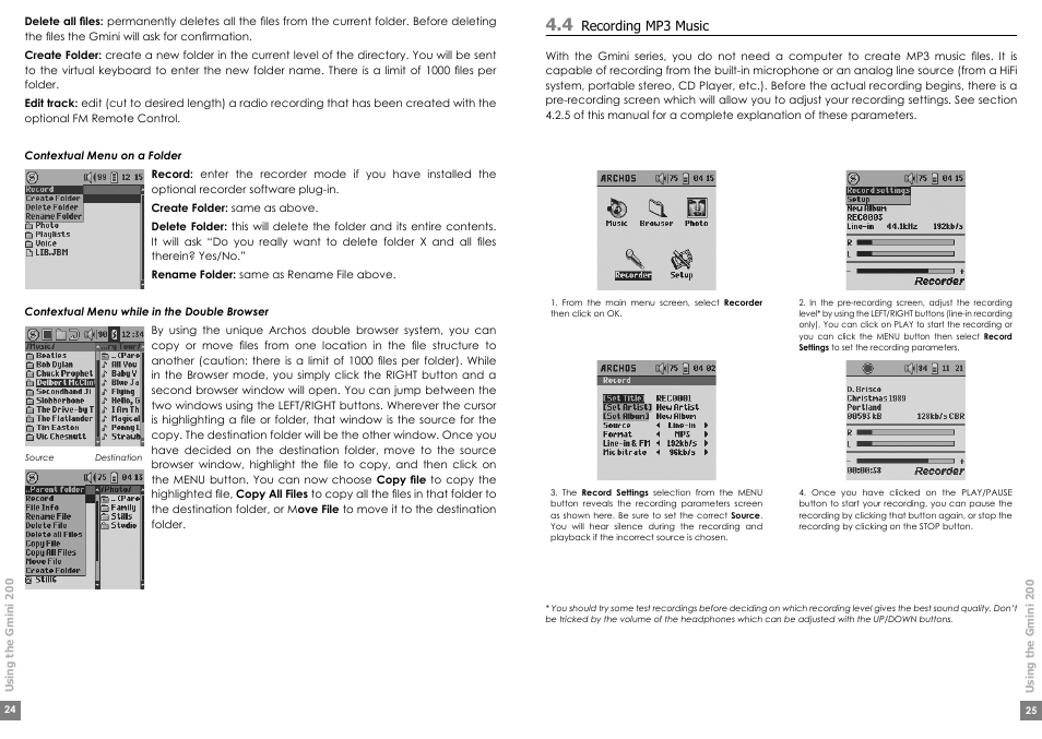 ARCHOS Gmini200 User Manual | Page 13 / 24