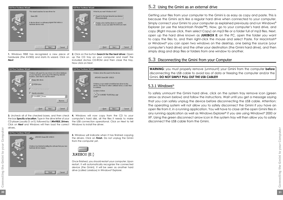 ARCHOS Gmini200 User Manual | Page 16 / 24