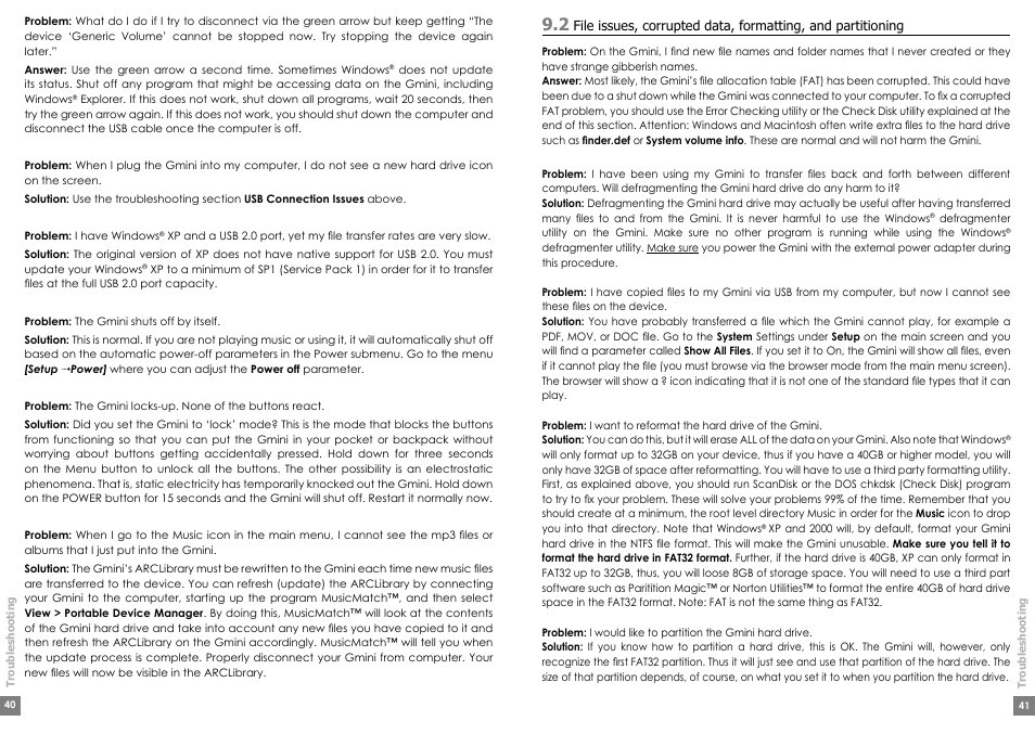 ARCHOS Gmini200 User Manual | Page 21 / 24