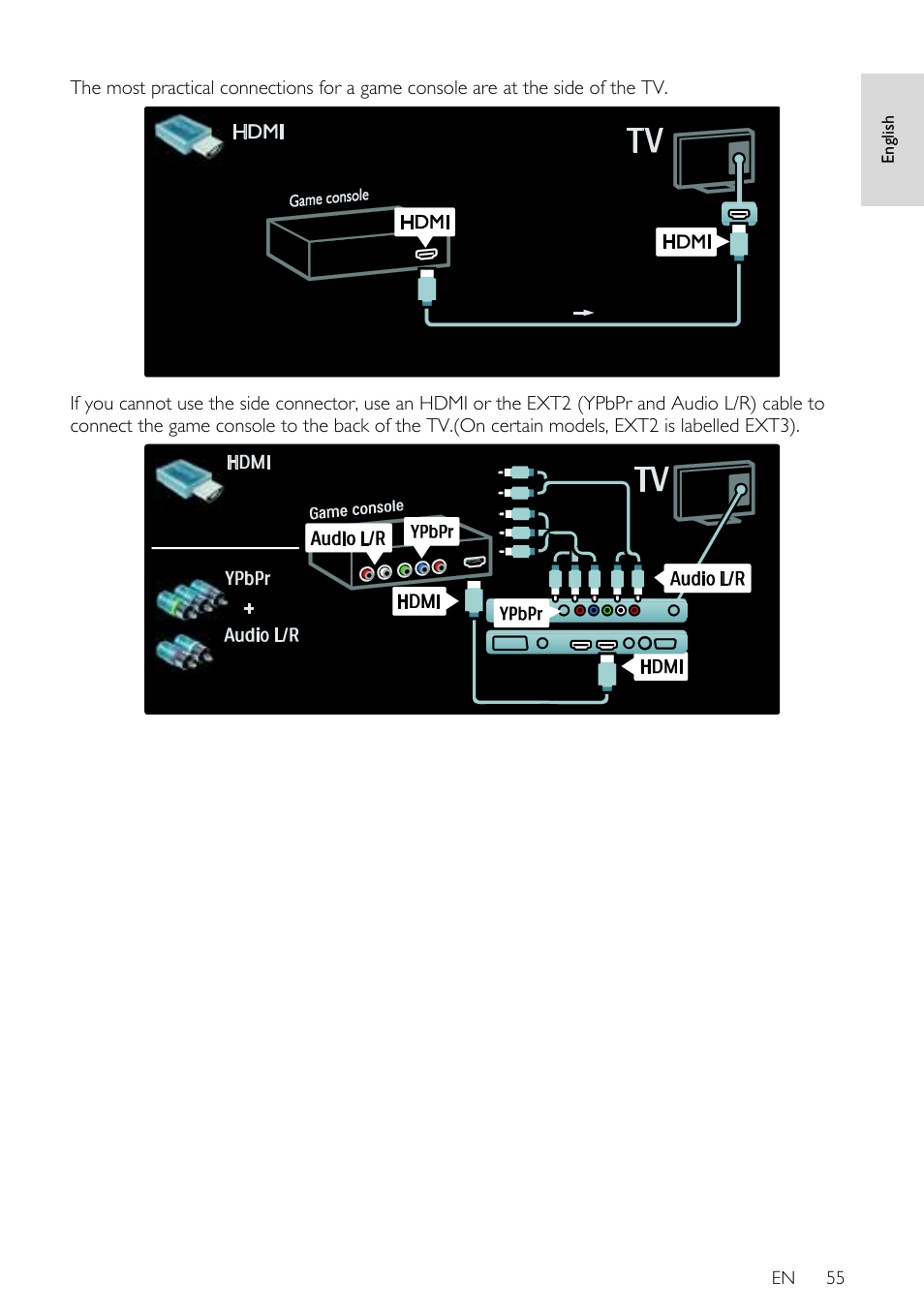 En 55, En glish | Philips 40PFL7605H-12 User Manual | Page 56 / 74