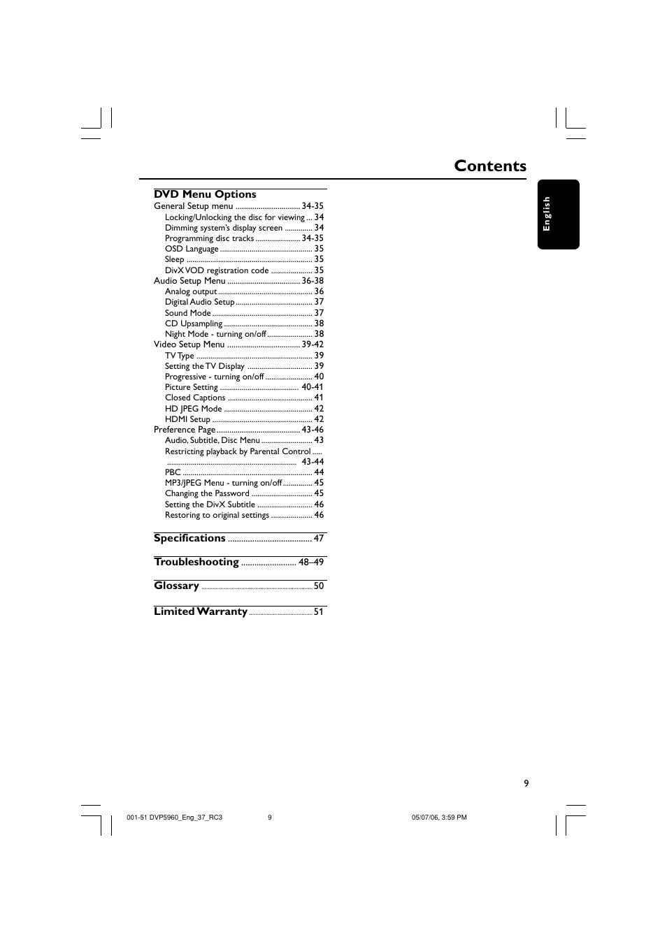 Philips DVP5960-37B User Manual | Page 9 / 51