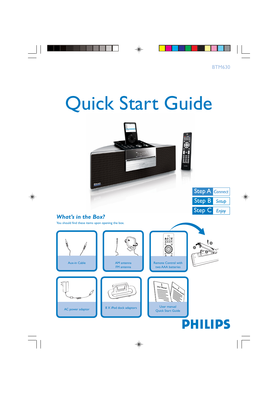 Philips BTM630-37B User Manual | 4 pages