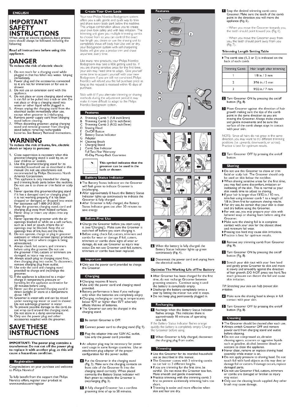 Philips BG2028-42 User Manual | 2 pages