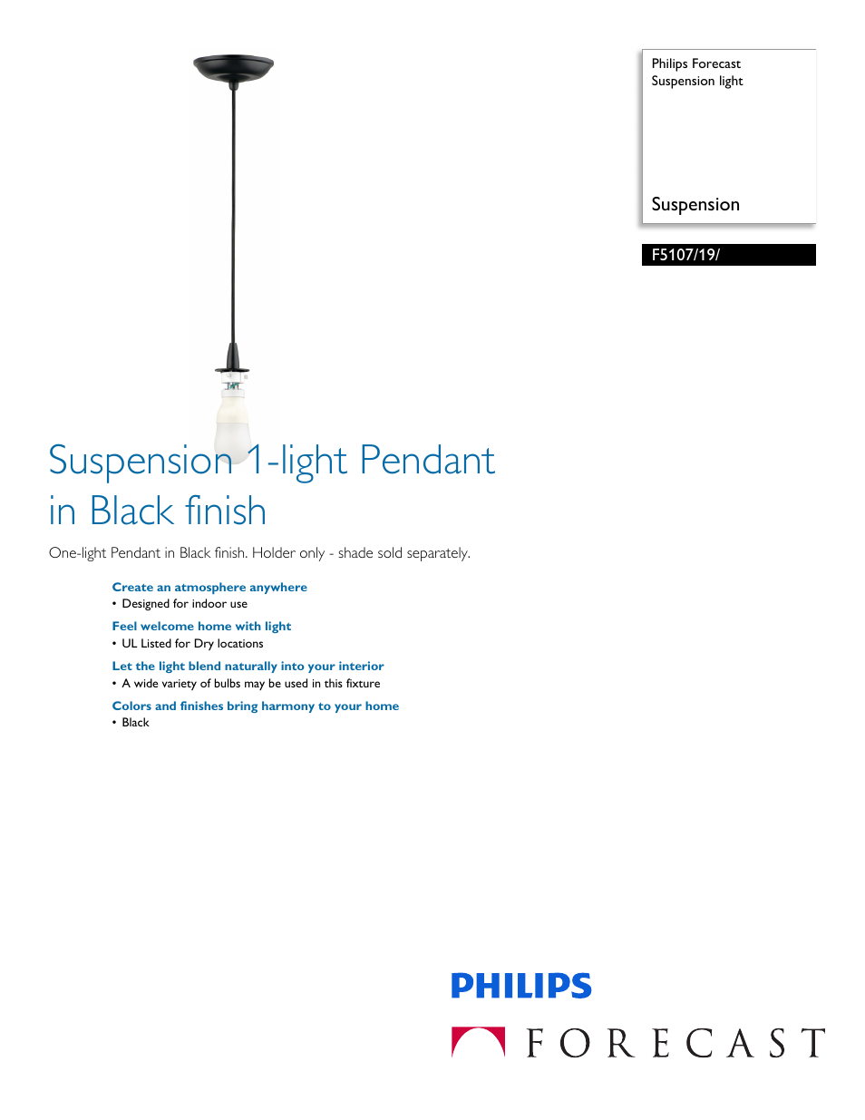 Philips F510719 User Manual | 2 pages