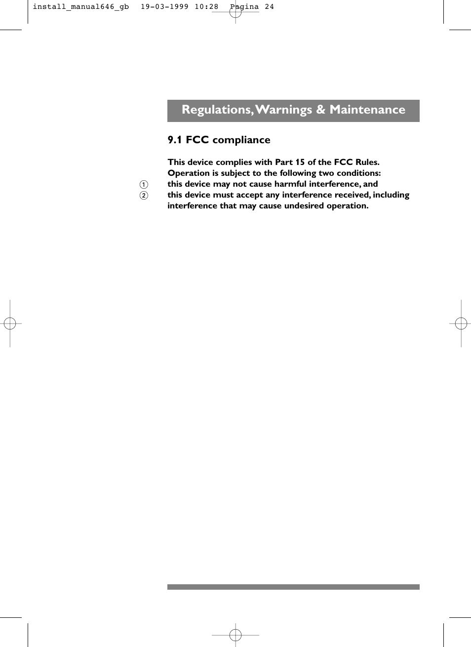 Regulations,warnings & maintenance | Philips PCA646VC User Manual | Page 25 / 26