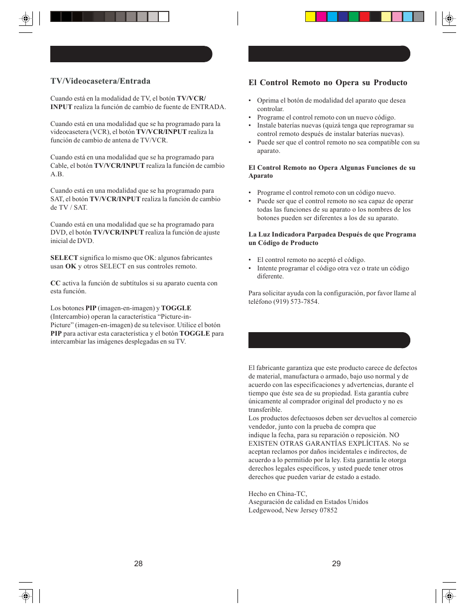 Preparación, cont | Philips US2-P335BC User Manual | Page 15 / 23