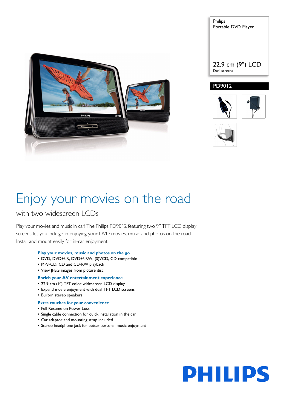Philips PD9012-17 User Manual | 2 pages
