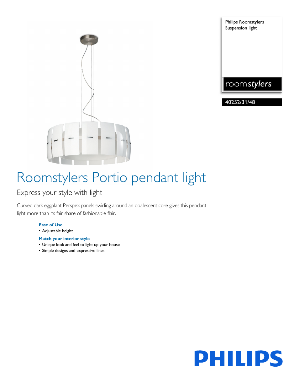 Philips 402523148 User Manual | 2 pages
