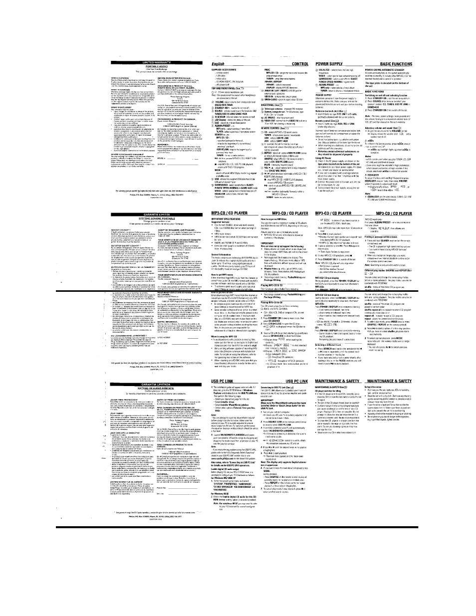 Philips AZ2558-17B User Manual | Page 2 / 8