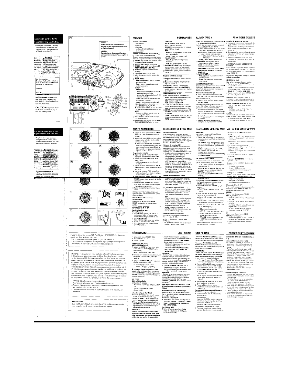 Philips AZ2558-17B User Manual | Page 5 / 8